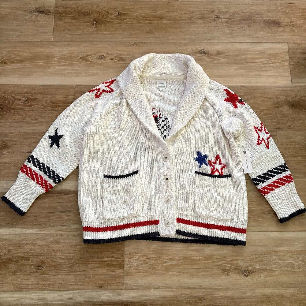 Anthropologie Maeve Sailboat Cardigan L